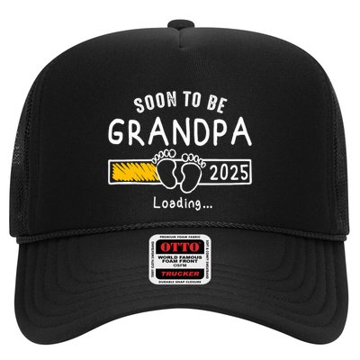 Soon To Be Grandpa 2025 Loading Promoted To Grandpa 2025 Trucker Hat
