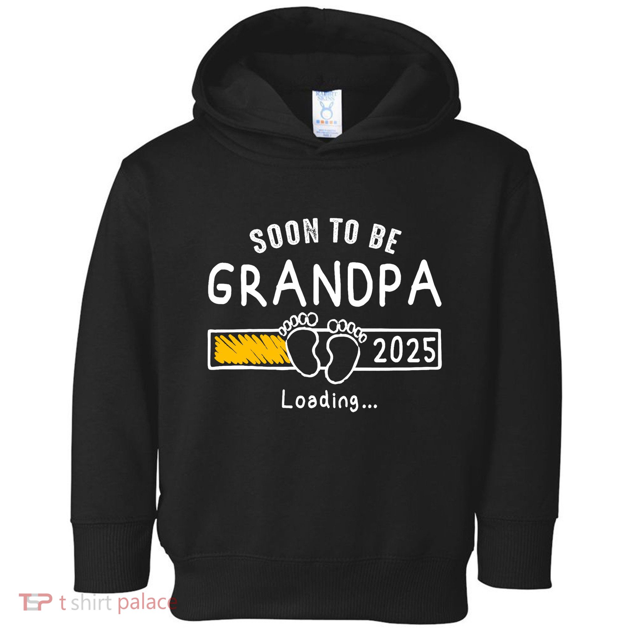 Soon To Be Grandpa 2025 Loading Promoted To Grandpa 2025 Toddler Hoodie