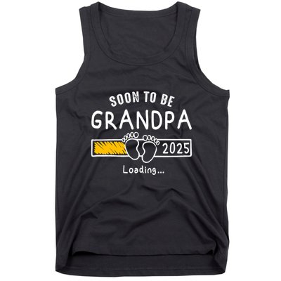 Soon To Be Grandpa 2025 Loading Promoted To Grandpa 2025 Tank Top