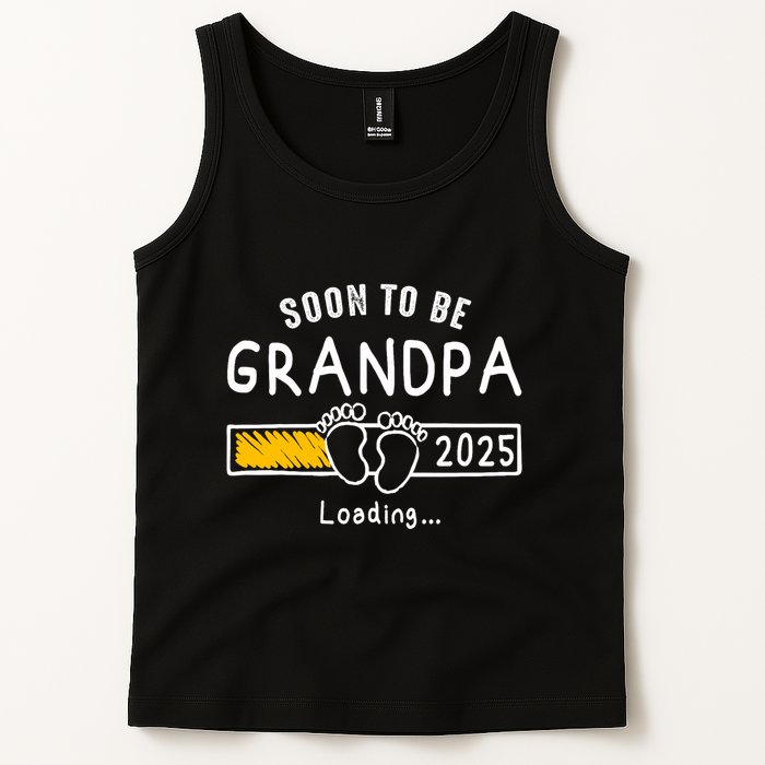 Soon To Be Grandpa 2025 Loading Promoted To Grandpa 2025 Tank Top