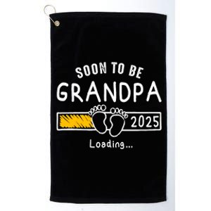 Soon To Be Grandpa 2025 Loading Promoted To Grandpa 2025 Platinum Collection Golf Towel