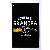 Soon To Be Grandpa 2025 Loading Promoted To Grandpa 2025 Golf Towel