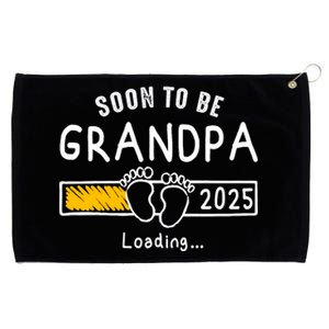 Soon To Be Grandpa 2025 Loading Promoted To Grandpa 2025 Grommeted Golf Towel