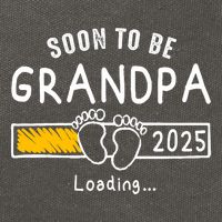 Soon To Be Grandpa 2025 Loading Promoted To Grandpa 2025 Cotton Canvas Backpack