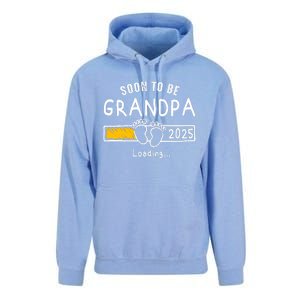 Soon To Be Grandpa 2025 Loading Promoted To Grandpa 2025 Unisex Surf Hoodie