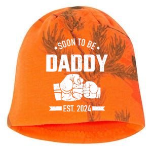 Soon To Be Daddy Est. 2024 For Dad Pregnancy Announcement Kati - Camo Knit Beanie