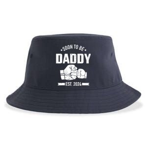 Soon To Be Daddy Est. 2024 For Dad Pregnancy Announcement Sustainable Bucket Hat