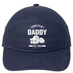 Soon To Be Daddy Est. 2024 For Dad Pregnancy Announcement 7-Panel Snapback Hat