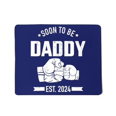 Soon To Be Daddy Est. 2024 For Dad Pregnancy Announcement Mousepad