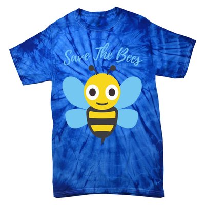 Save The Bees Cute Bee Illustration Gift Adults Cool Gift Tie-Dye T-Shirt