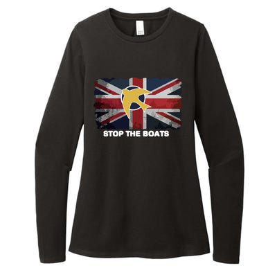 Stop The Boats Womens CVC Long Sleeve Shirt