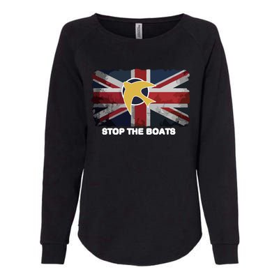 Stop The Boats Womens California Wash Sweatshirt