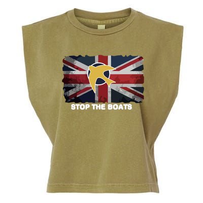 Stop The Boats Garment-Dyed Women's Muscle Tee