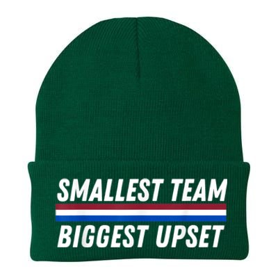 Smallest Team Biggest Upset Knit Cap Winter Beanie