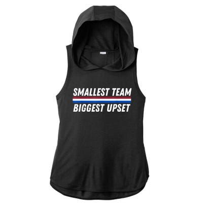 Smallest Team Biggest Upset Ladies PosiCharge Tri-Blend Wicking Draft Hoodie Tank