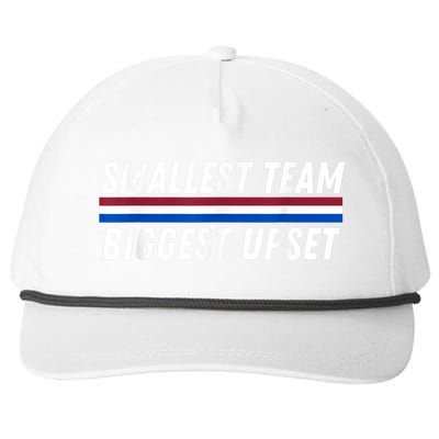 Smallest Team Biggest Upset Snapback Five-Panel Rope Hat