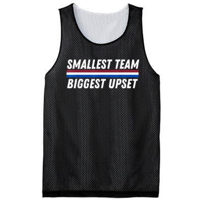 Smallest Team Biggest Upset Mesh Reversible Basketball Jersey Tank