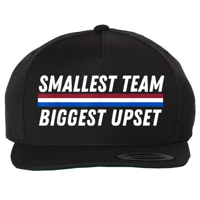 Smallest Team Biggest Upset Wool Snapback Cap