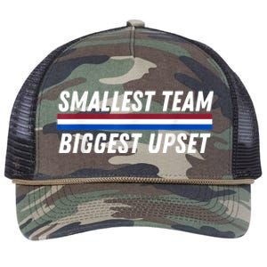 Smallest Team Biggest Upset Retro Rope Trucker Hat Cap