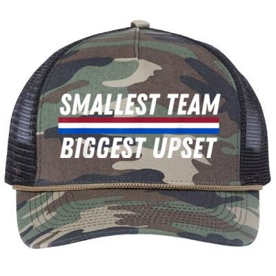 Smallest Team Biggest Upset Retro Rope Trucker Hat Cap