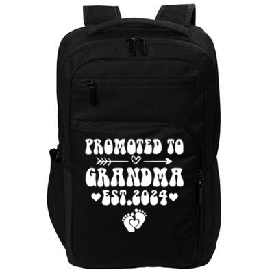 Soon To Be Grandma 2024 Gift Promoted To Grandma Est 2024 Impact Tech Backpack