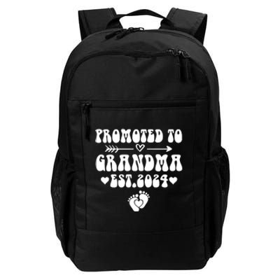 Soon To Be Grandma 2024 Gift Promoted To Grandma Est 2024 Daily Commute Backpack