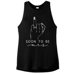 Soon To Be Mrs. Bachelorette Party Ladies PosiCharge Tri-Blend Wicking Tank