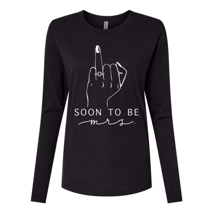 Soon To Be Mrs. Bachelorette Party Womens Cotton Relaxed Long Sleeve T-Shirt