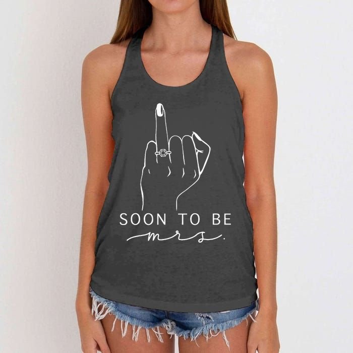 Soon To Be Mrs. Bachelorette Party Women's Knotted Racerback Tank