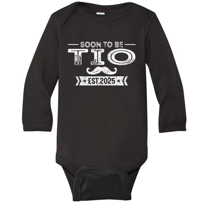 Soon To Be Tio Est 2025 Pregnancy Announcement Uncle Baby Long Sleeve Bodysuit