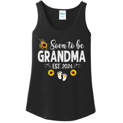 Soon to be Grandma 2024 Mother's Day For New Grandma Ladies Essential Tank