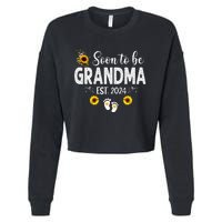 Soon to be Grandma 2024 Mother's Day For New Grandma Cropped Pullover Crew