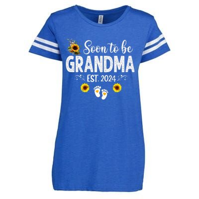 Soon to be Grandma 2024 Mother's Day For New Grandma Enza Ladies Jersey Football T-Shirt