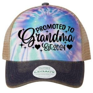 Soon To Be Grandma 2024 Gift Promoted To Grandma Est 2024 Legacy Tie Dye Trucker Hat