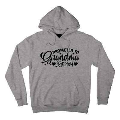 Soon To Be Grandma 2024 Gift Promoted To Grandma Est 2024 Tall Hoodie