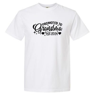 Soon To Be Grandma 2024 Gift Promoted To Grandma Est 2024 Garment-Dyed Heavyweight T-Shirt