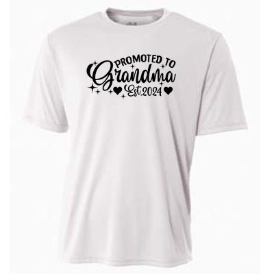 Soon To Be Grandma 2024 Gift Promoted To Grandma Est 2024 Cooling Performance Crew T-Shirt