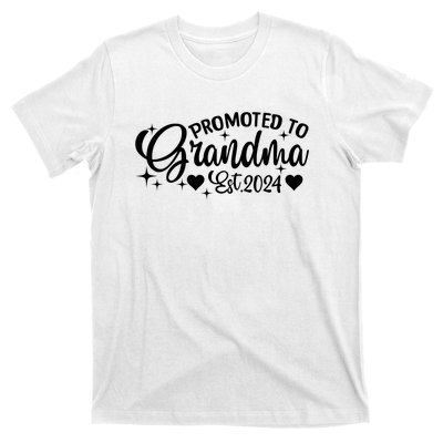 Soon To Be Grandma 2024 Gift Promoted To Grandma Est 2024 T-Shirt