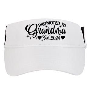 Soon To Be Grandma 2024 Gift Promoted To Grandma Est 2024 Adult Drive Performance Visor