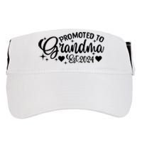 Soon To Be Grandma 2024 Gift Promoted To Grandma Est 2024 Adult Drive Performance Visor