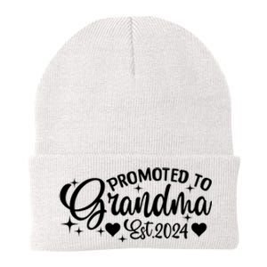 Soon To Be Grandma 2024 Gift Promoted To Grandma Est 2024 Knit Cap Winter Beanie