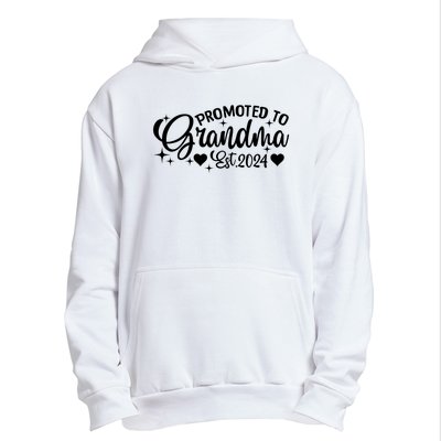 Soon To Be Grandma 2024 Gift Promoted To Grandma Est 2024 Urban Pullover Hoodie