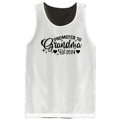 Soon To Be Grandma 2024 Gift Promoted To Grandma Est 2024 Mesh Reversible Basketball Jersey Tank