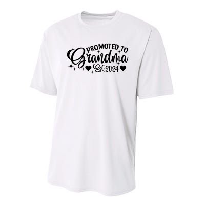 Soon To Be Grandma 2024 Gift Promoted To Grandma Est 2024 Performance Sprint T-Shirt