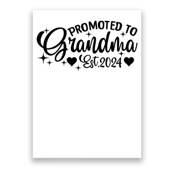 Soon To Be Grandma 2024 Gift Promoted To Grandma Est 2024 Poster