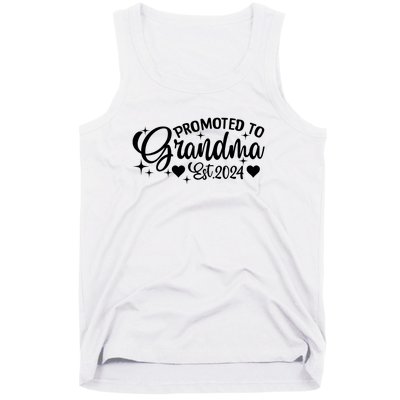 Soon To Be Grandma 2024 Gift Promoted To Grandma Est 2024 Tank Top