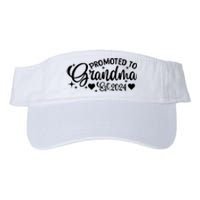 Soon To Be Grandma 2024 Gift Promoted To Grandma Est 2024 Valucap Bio-Washed Visor