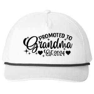 Soon To Be Grandma 2024 Gift Promoted To Grandma Est 2024 Snapback Five-Panel Rope Hat