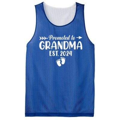 Soon To Be Grandma 2024 Gift Promoted To Grandma Est 2024 Mesh Reversible Basketball Jersey Tank