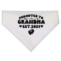 Soon To Be Grandma 2024 Gift Promoted To Grandma Est 2024 USA-Made Doggie Bandana